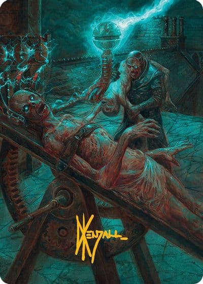 Rooftop Storm Art Card Gold Stamped Signature Art Series: Innistrad Remastered Magic card