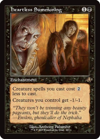 Heartless Summoning Retro Frame Innistrad Remastered Magic card
