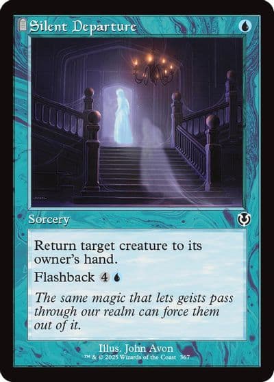 Silent Departure Retro Frame Innistrad Remastered Magic card