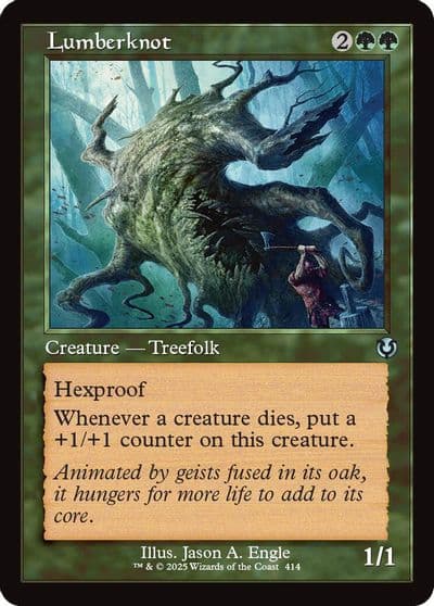 Lumberknot Retro Frame Innistrad Remastered Magic card
