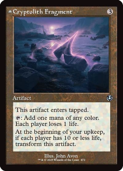 Cryptolith Fragment Retro Frame Innistrad Remastered Magic card