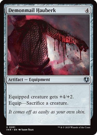 Demonmail Hauberk Innistrad Remastered Magic card
