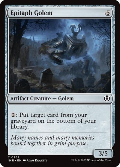 Epitaph Golem Innistrad Remastered Magic card