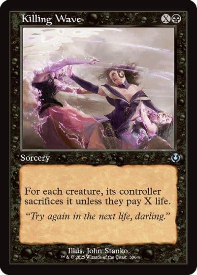 Killing Wave Retro Frame Innistrad Remastered Magic card