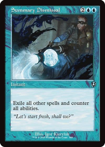 Summary Dismissal Retro Frame Innistrad Remastered Magic card