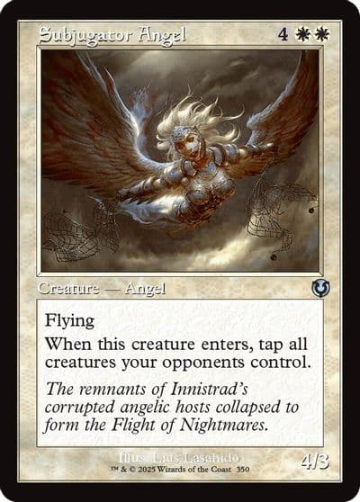 Subjugator Angel Retro Frame Innistrad Remastered Magic card
