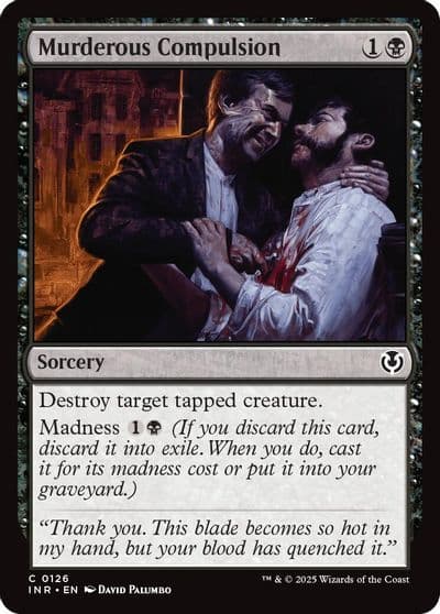 Murderous Compulsion Innistrad Remastered Magic card