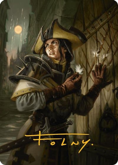 Thraben Inspector Art Card Gold Stamped Signature Art Series: Innistrad Remastered Magic card