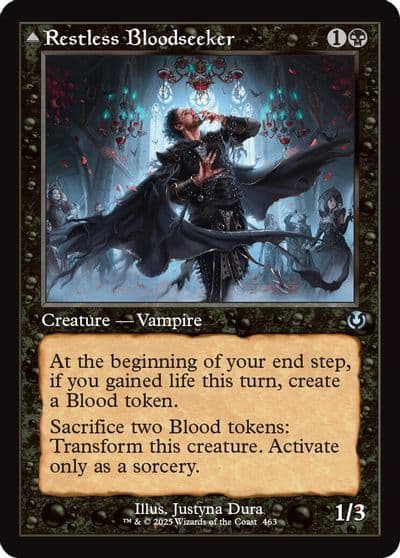 Restless Bloodseeker Retro Frame Innistrad Remastered Magic card