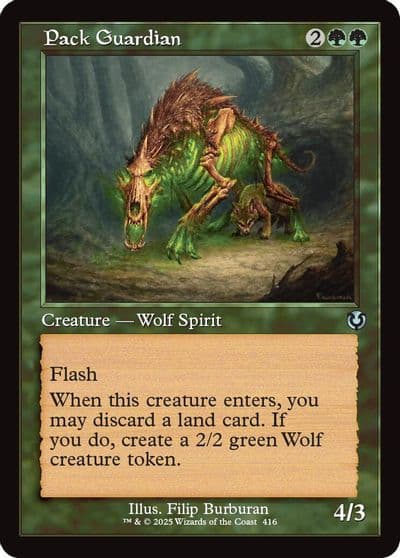 Pack Guardian Retro Frame Innistrad Remastered Magic card
