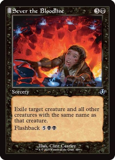Sever the Bloodline Retro Frame Innistrad Remastered Magic card