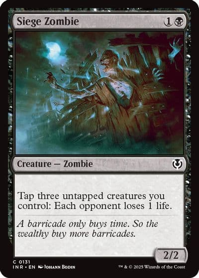 Siege Zombie Innistrad Remastered Magic card