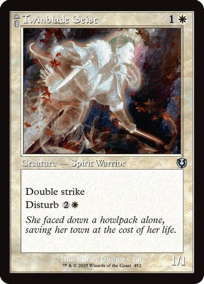 Twinblade Geist Retro Frame Innistrad Remastered Magic card