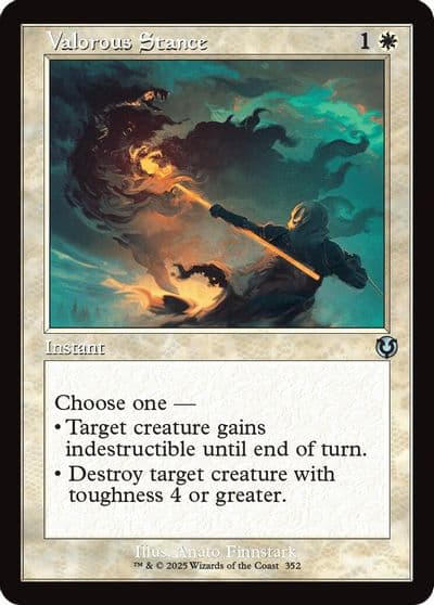 Valorous Stance Retro Frame Innistrad Remastered Magic card