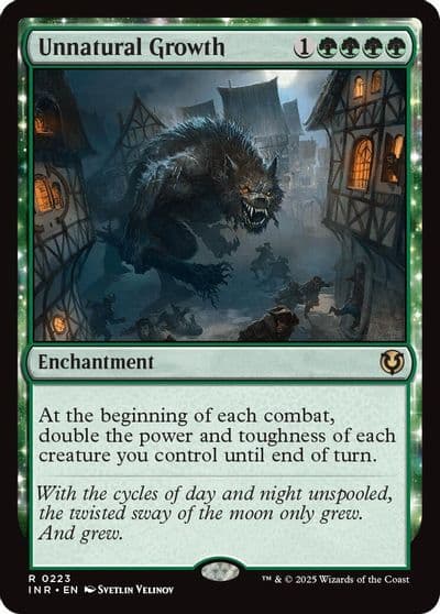 Unnatural Growth Innistrad Remastered Magic card
