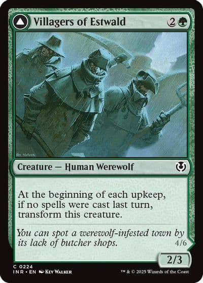 Villagers of Estwald Innistrad Remastered Magic card