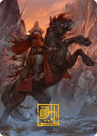 Zealous Conscripts Art Card Gold Stamped Signature Art Series: Innistrad Remastered Magic card