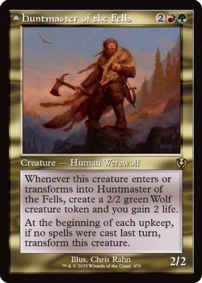 Huntmaster of the Fells Retro Frame Innistrad Remastered Magic card