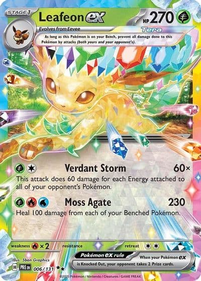 Leafeon ex SV: Prismatic Evolutions Pokemon card
