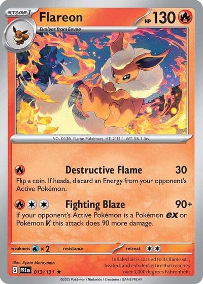 Flareon SV: Prismatic Evolutions Pokemon card