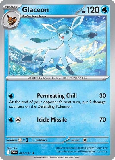Glaceon SV: Prismatic Evolutions Pokemon card