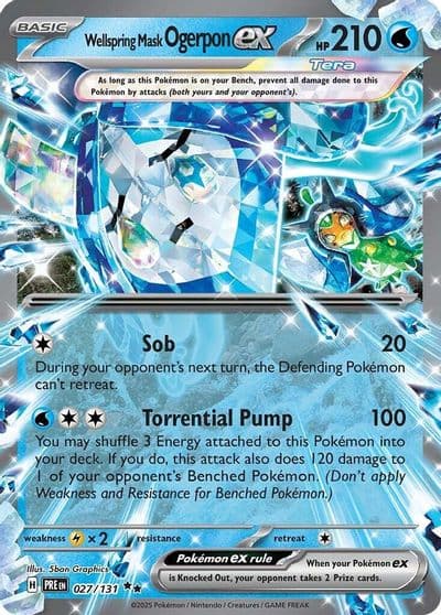 Wellspring Mask Ogerpon ex SV: Prismatic Evolutions Pokemon card