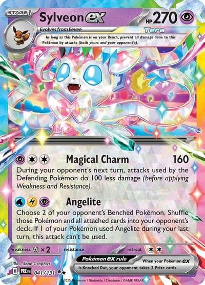 Sylveon ex SV: Prismatic Evolutions Pokemon card