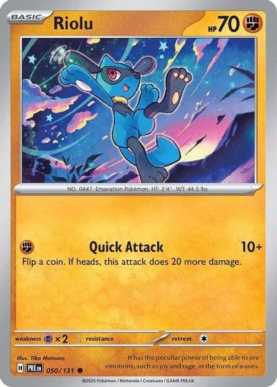 Riolu SV: Prismatic Evolutions Pokemon card