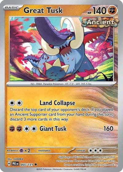 Great Tusk SV: Prismatic Evolutions Pokemon card