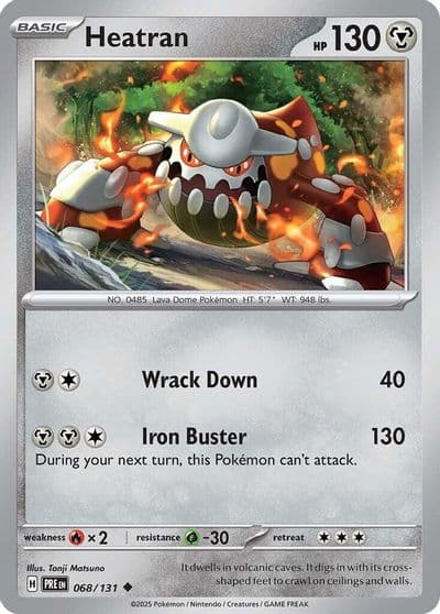 Heatran SV: Prismatic Evolutions Pokemon card