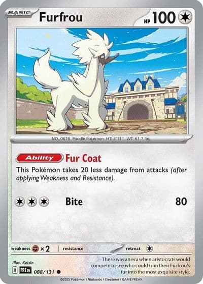 Furfrou SV: Prismatic Evolutions Pokemon card
