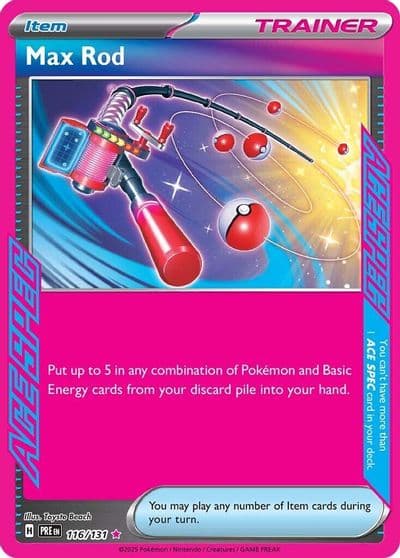 Max Rod SV: Prismatic Evolutions Pokemon card