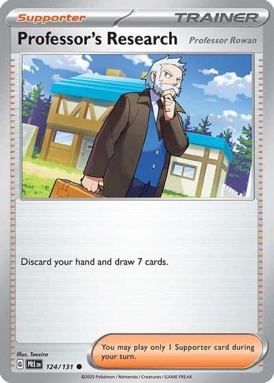Professor's Research [Professor Rowan] SV: Prismatic Evolutions Pokemon card