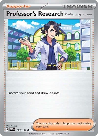 Professor's Research [Professor Sycamore] SV: Prismatic Evolutions Pokemon card