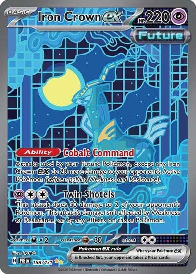 Iron Crown ex SV: Prismatic Evolutions Pokemon card