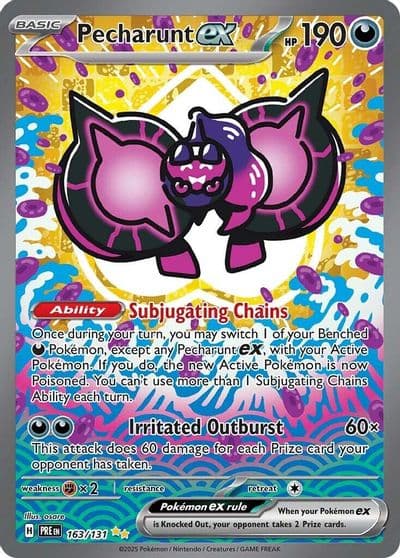 Pecharunt ex SV: Prismatic Evolutions Pokemon card