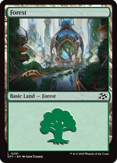 Forest 0291 Aetherdrift Magic card
