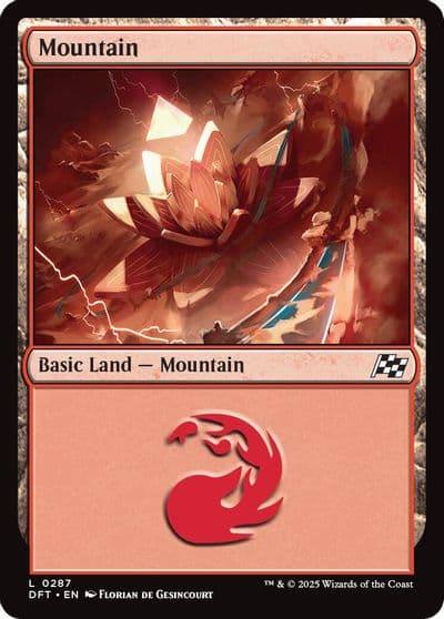 Mountain 0287 Aetherdrift Magic card