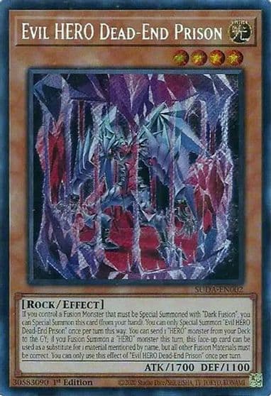 Evil HERO Dead End Prison Supreme Darkness Yu-Gi-Oh! card