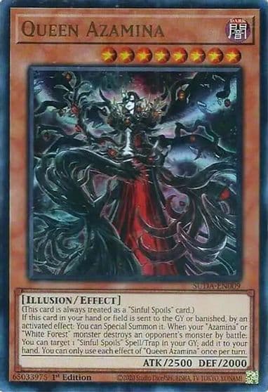 Queen Azamina Supreme Darkness Yu-Gi-Oh! card