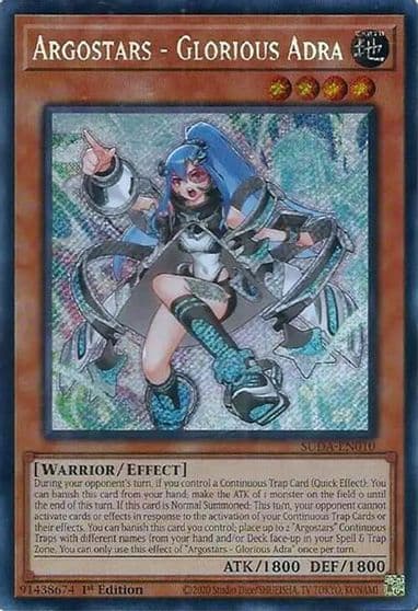 Argostars Glorious Adra Supreme Darkness Yu-Gi-Oh! card