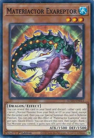 Materiactor Exareptor Supreme Darkness Yu-Gi-Oh! card