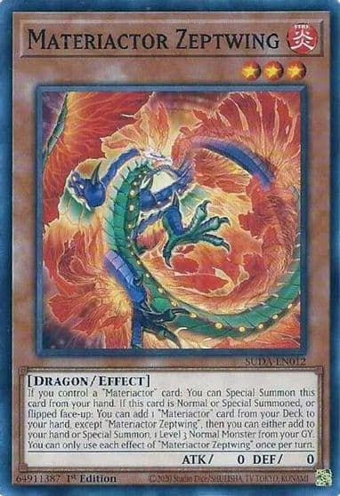 Materiactor Zeptwing Supreme Darkness Yu-Gi-Oh! card