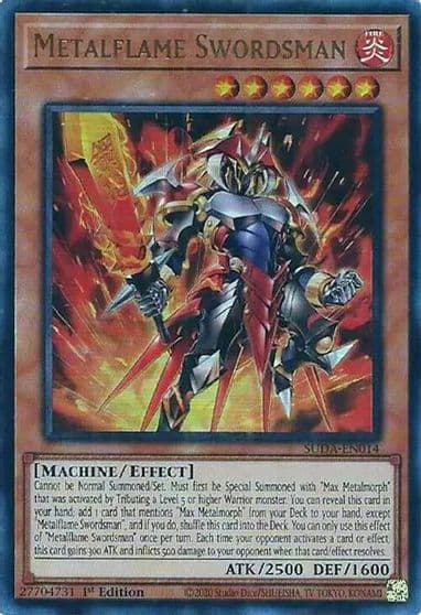 Metalflame Swordsman Supreme Darkness Yu-Gi-Oh! card