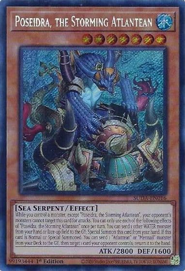 Poseidra the Storming Atlantean Supreme Darkness Yu-Gi-Oh! card