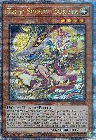 Tenyi Spirit Suruya Quarter Century Secret Rare Supreme Darkness Yu-Gi-Oh! card