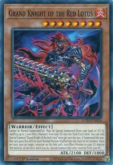 Grand Knight of the Red Lotus Supreme Darkness Yu-Gi-Oh! card