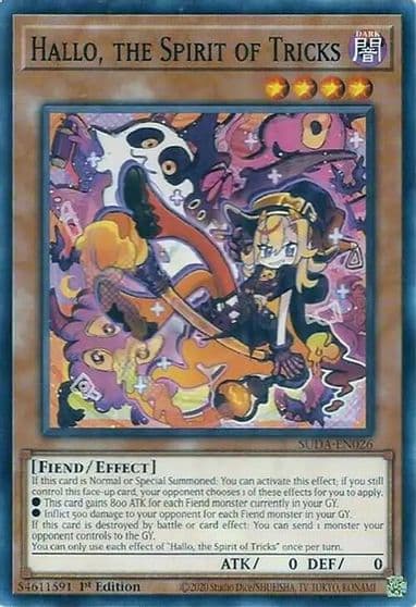 Hallo the Spirit of Tricks Supreme Darkness Yu-Gi-Oh! card