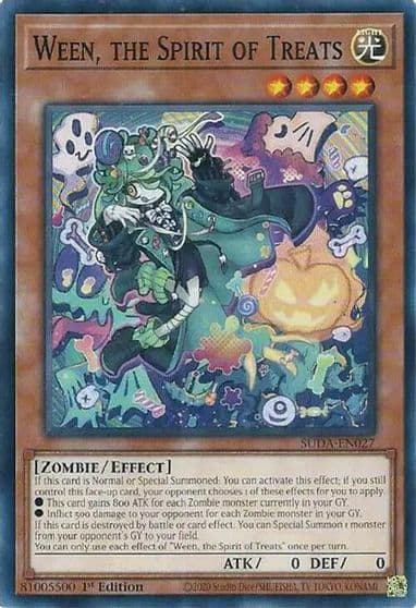 Ween the Spirit of Treats Supreme Darkness Yu-Gi-Oh! card