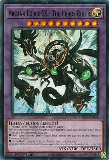Arcana Force EX The Chaos Ruler Supreme Darkness Yu-Gi-Oh! card